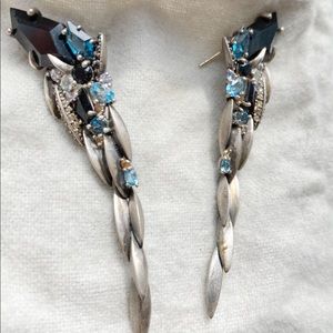 Alexis Bittar London Blue Topaz  Drop Earrings
